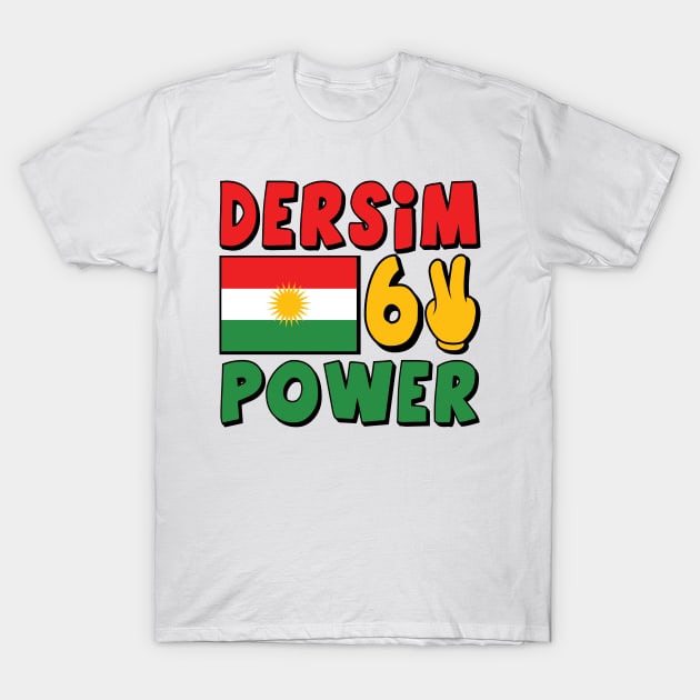 Dersim Power, Cool Kurdistan Flag, Kurdish Dersim T-Shirt by Jakavonis